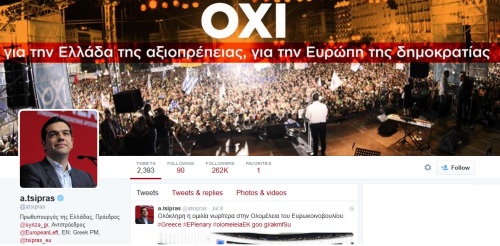 Tsipras Twitter Crisis Griega